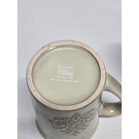 Gourmet Basics By Mikasa Vintage Ivory Mug Cup - Picture 7 of 8